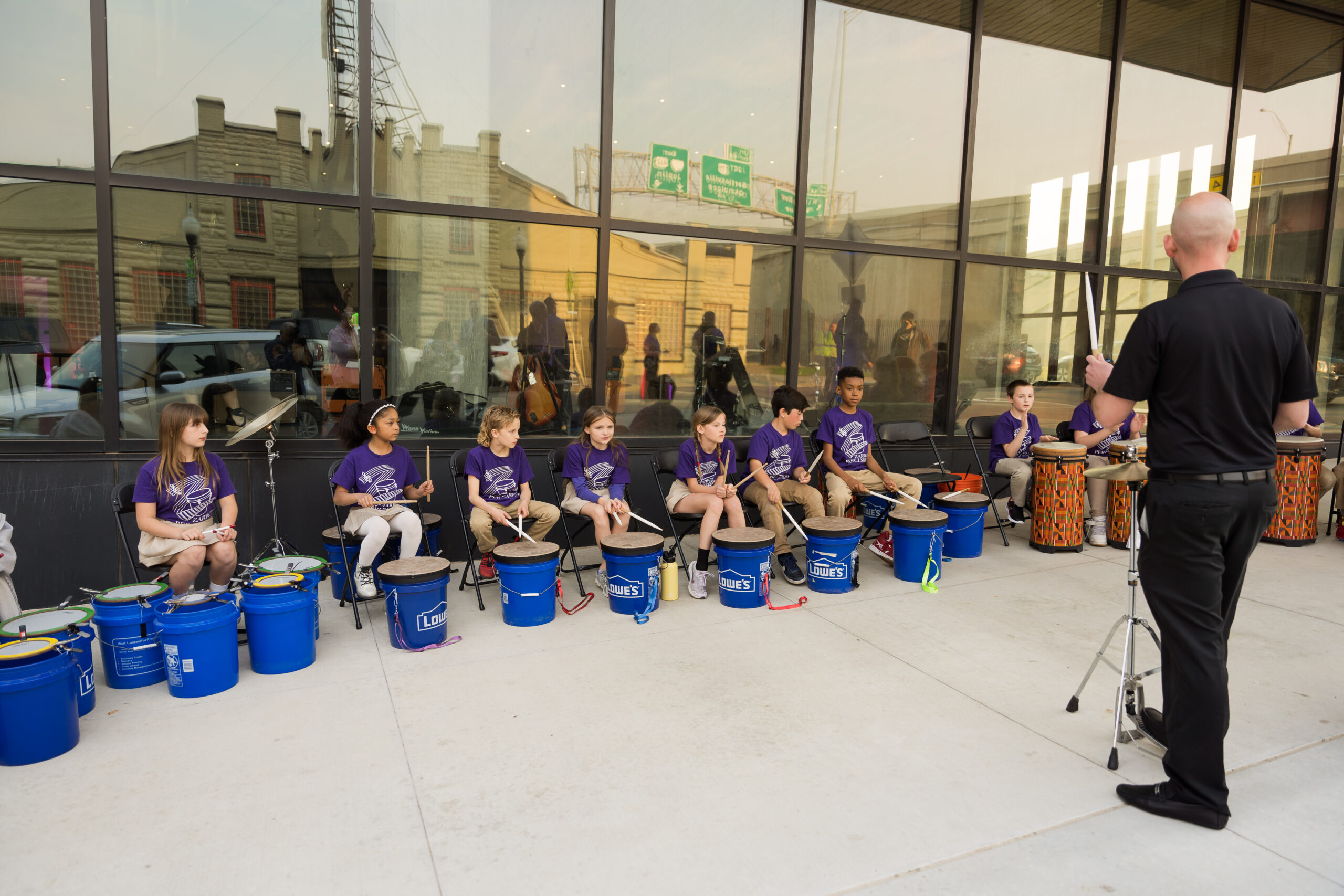 Tulsa Public School students demonstrate their musical talents at the ArtRagous Fundraiser